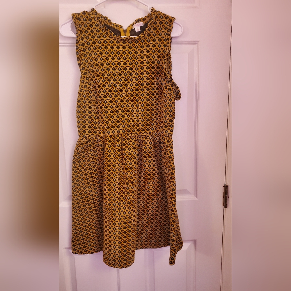 Xhilaration Womens Yellow and Black Dress